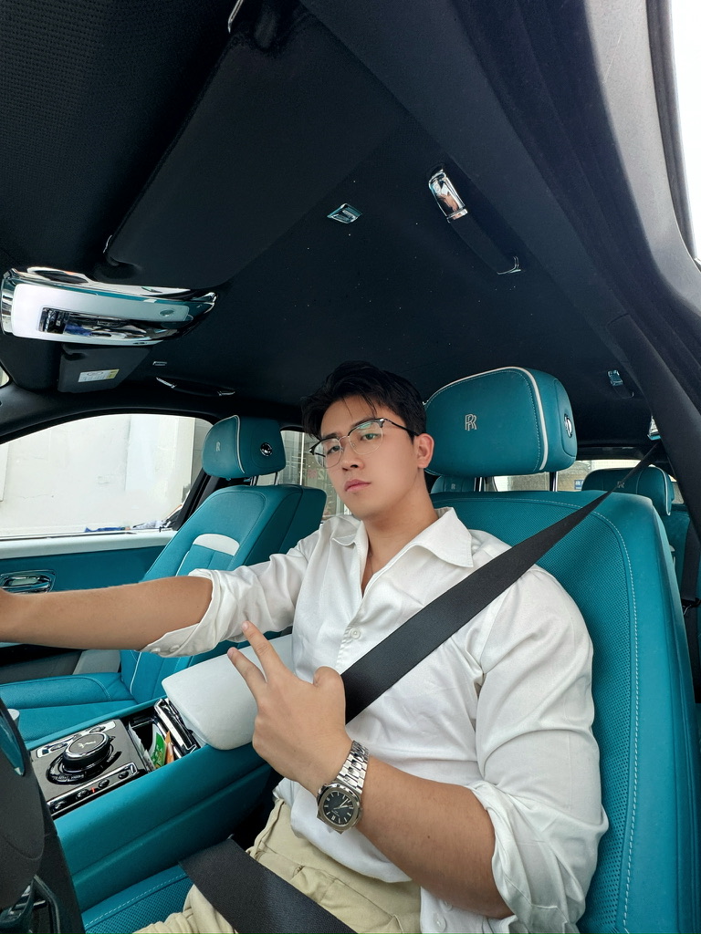 王德尔 Dax 在蓝色座椅车内的照片